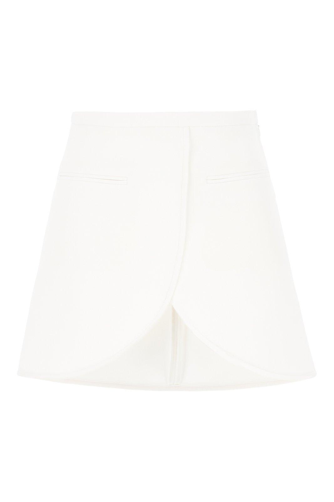 courrèges ellipse twill mini skirt