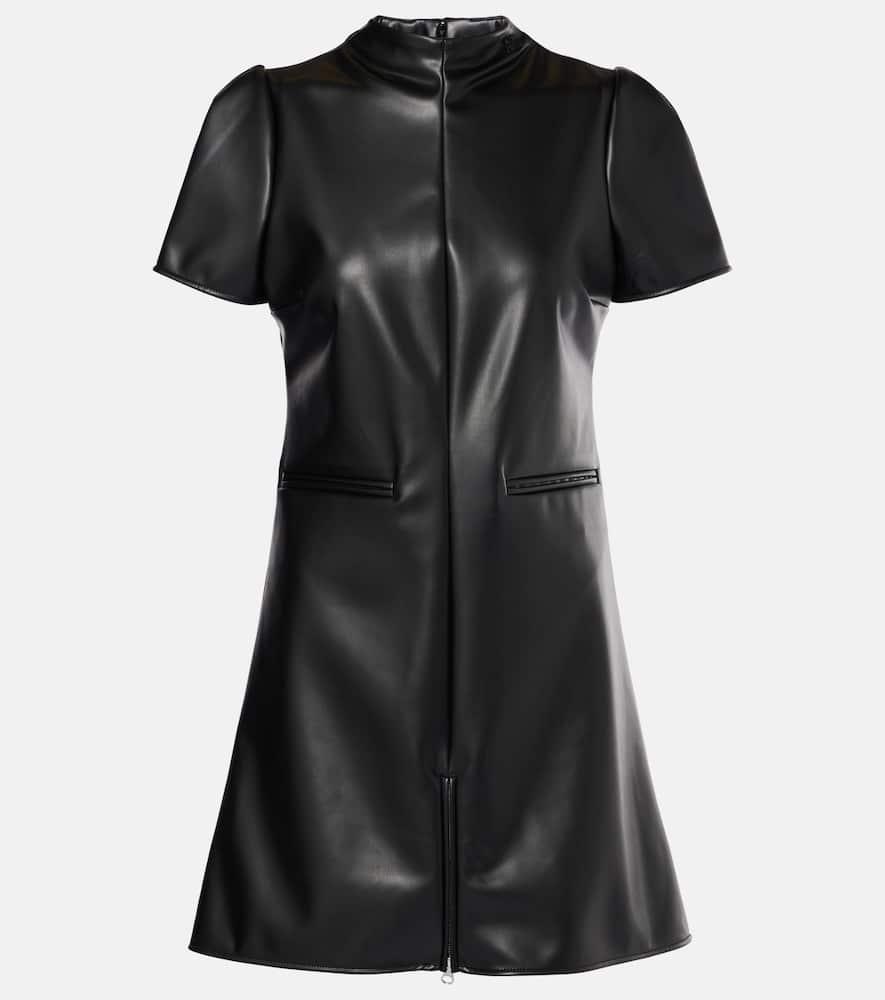 courrèges faux leather minidress