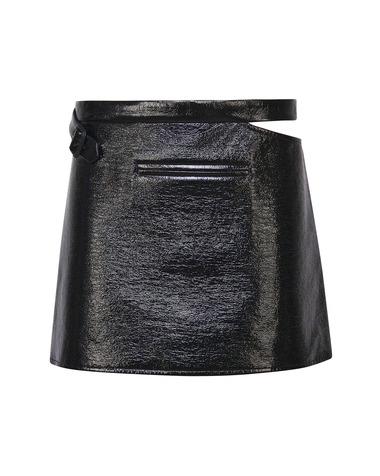 courrèges glossy miniskirt