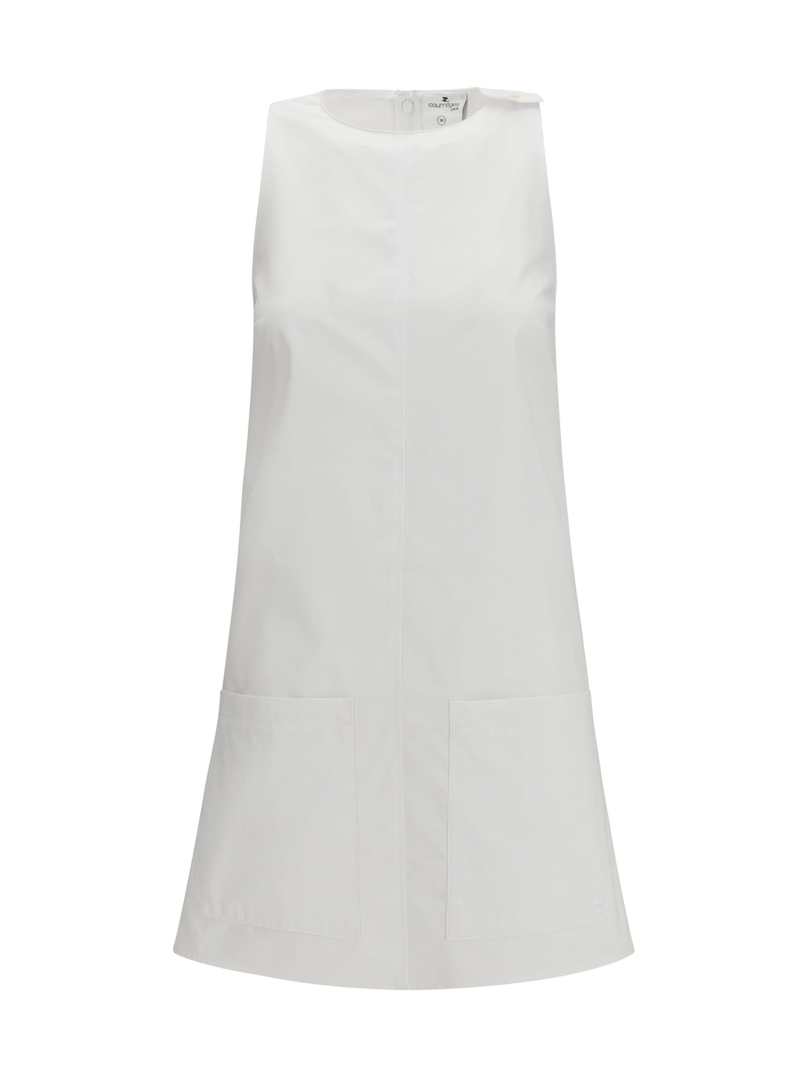 courrèges halter neckline short dress