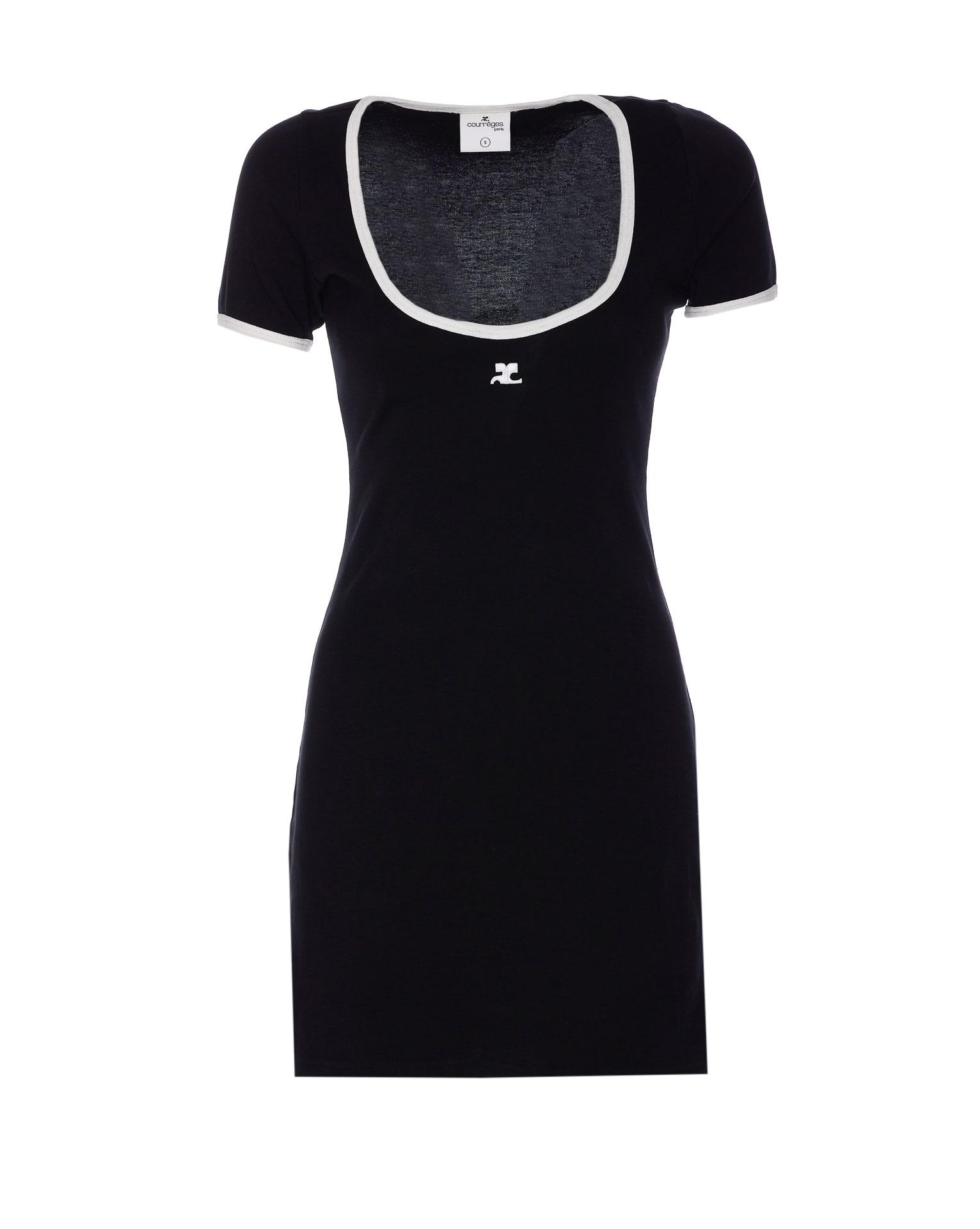 courrèges holistic contrast dress