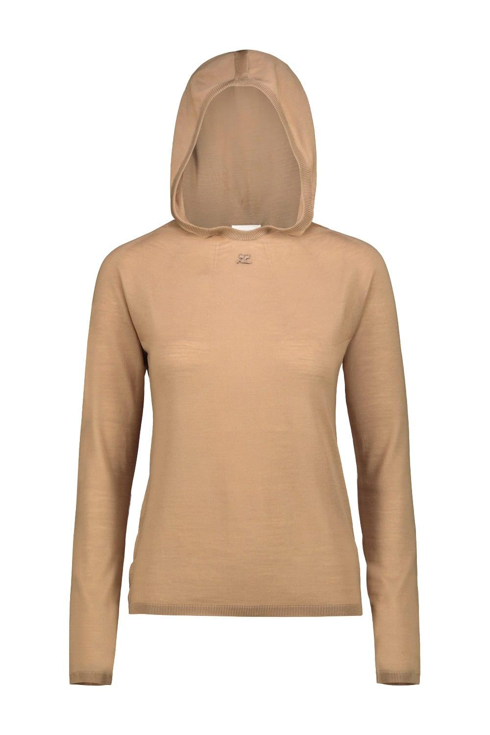 courrèges hoodie knit second skin