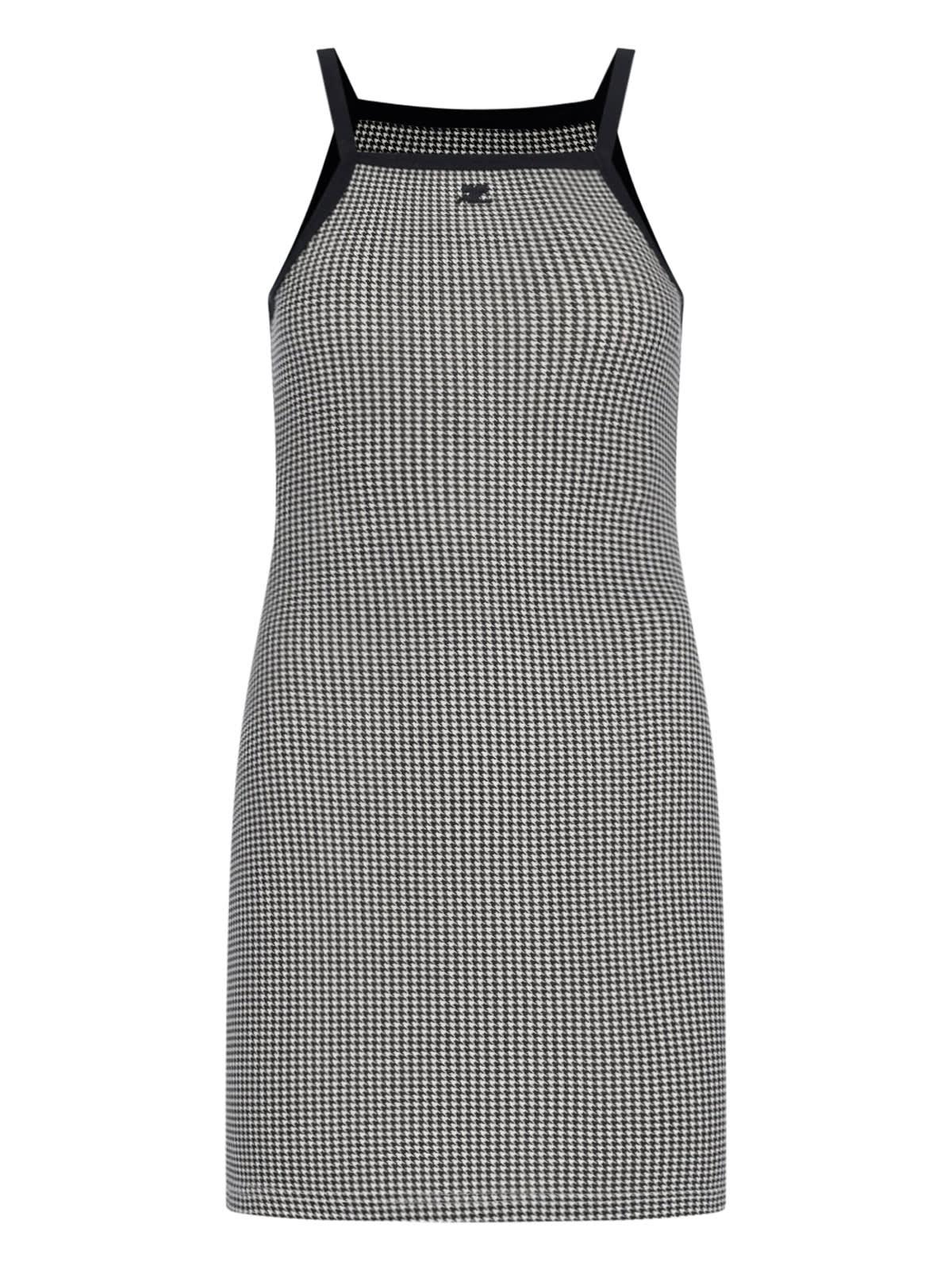 courrèges houndstooth mini dress