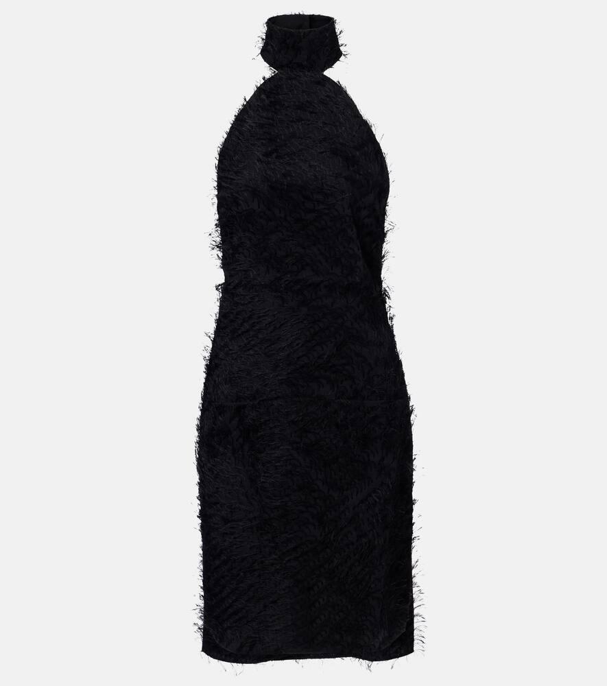 courrèges illusion circle halterneck minidress