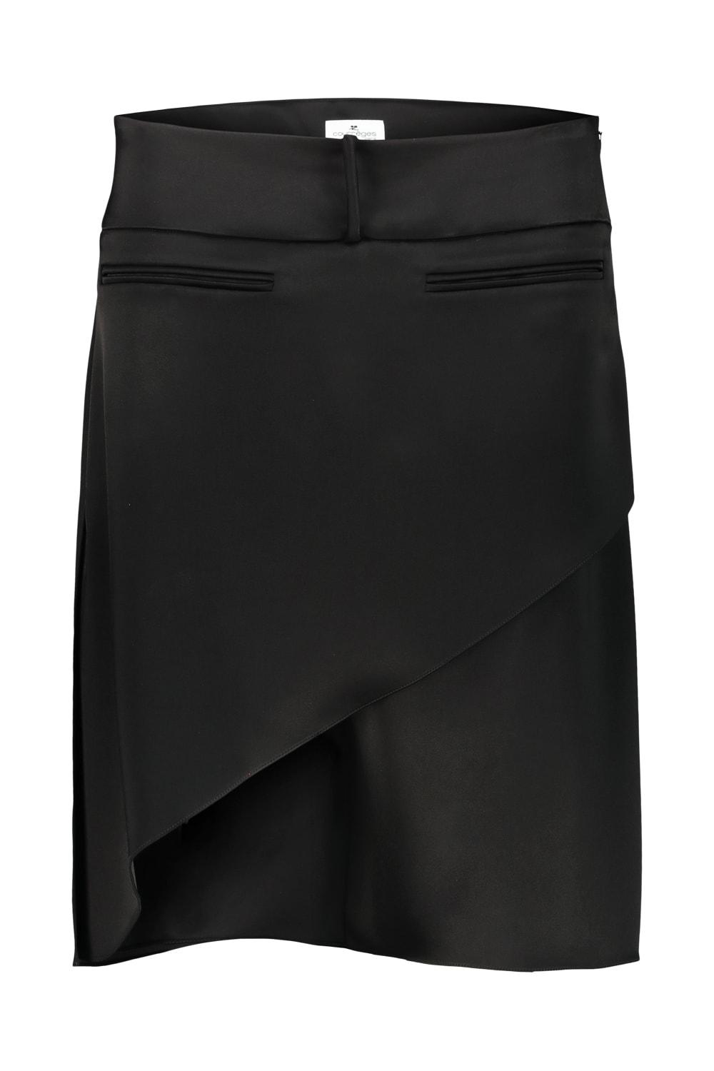 courrèges infinity satin skirt