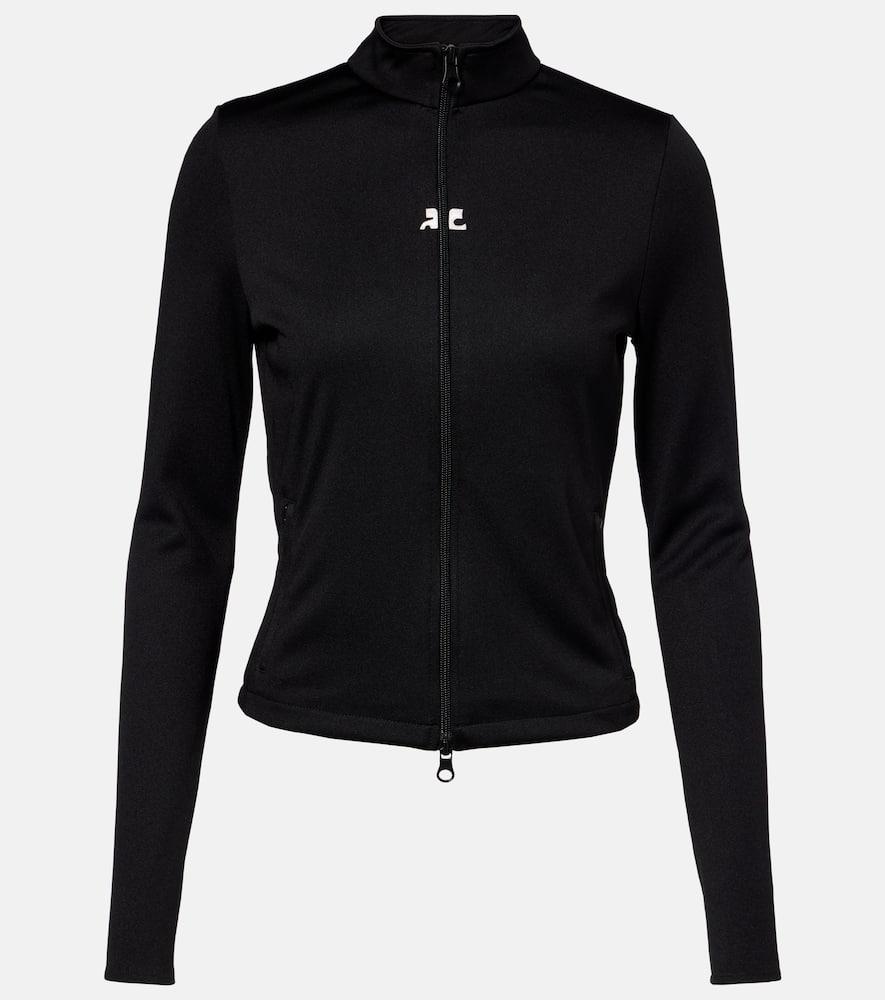 courrèges interlock jersey track jacket