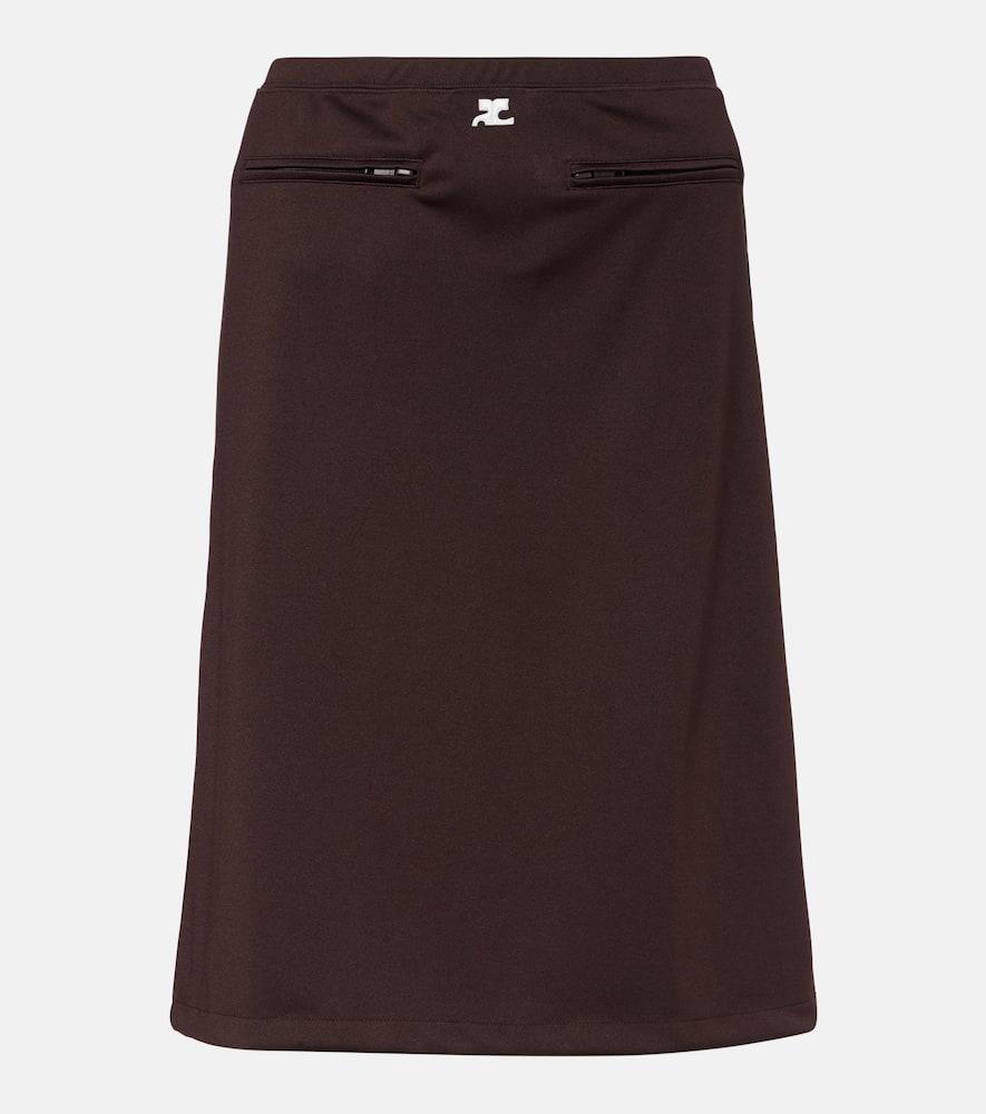 courrèges interlock tracksuit midi skirt