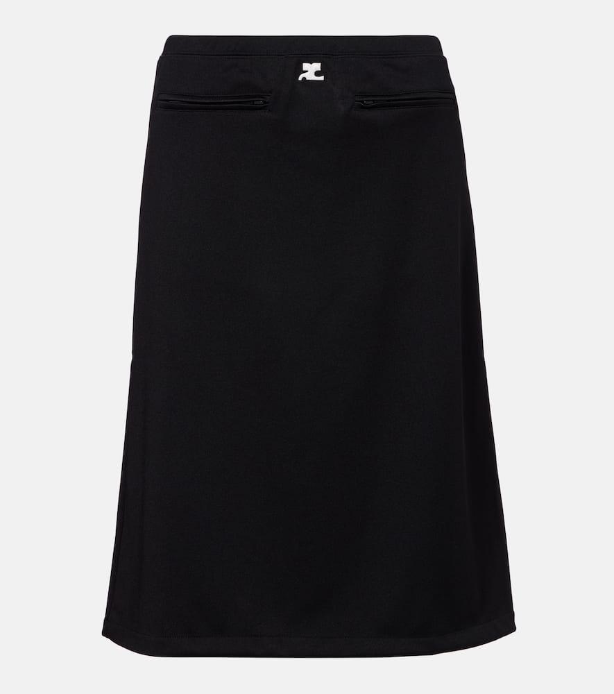 courrèges interlock tracksuit midi skirt