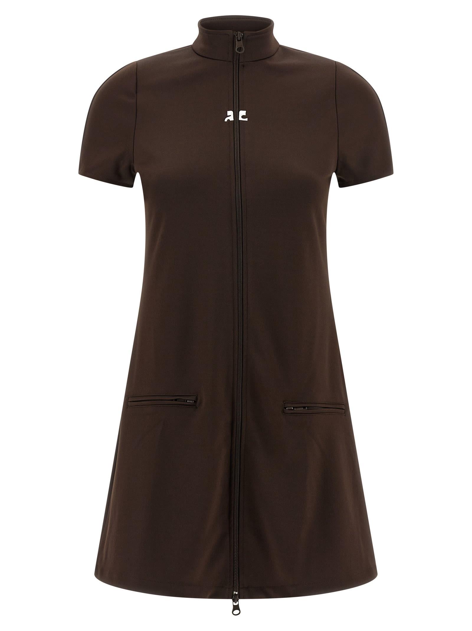 courrèges interlock tracksuit mini dress