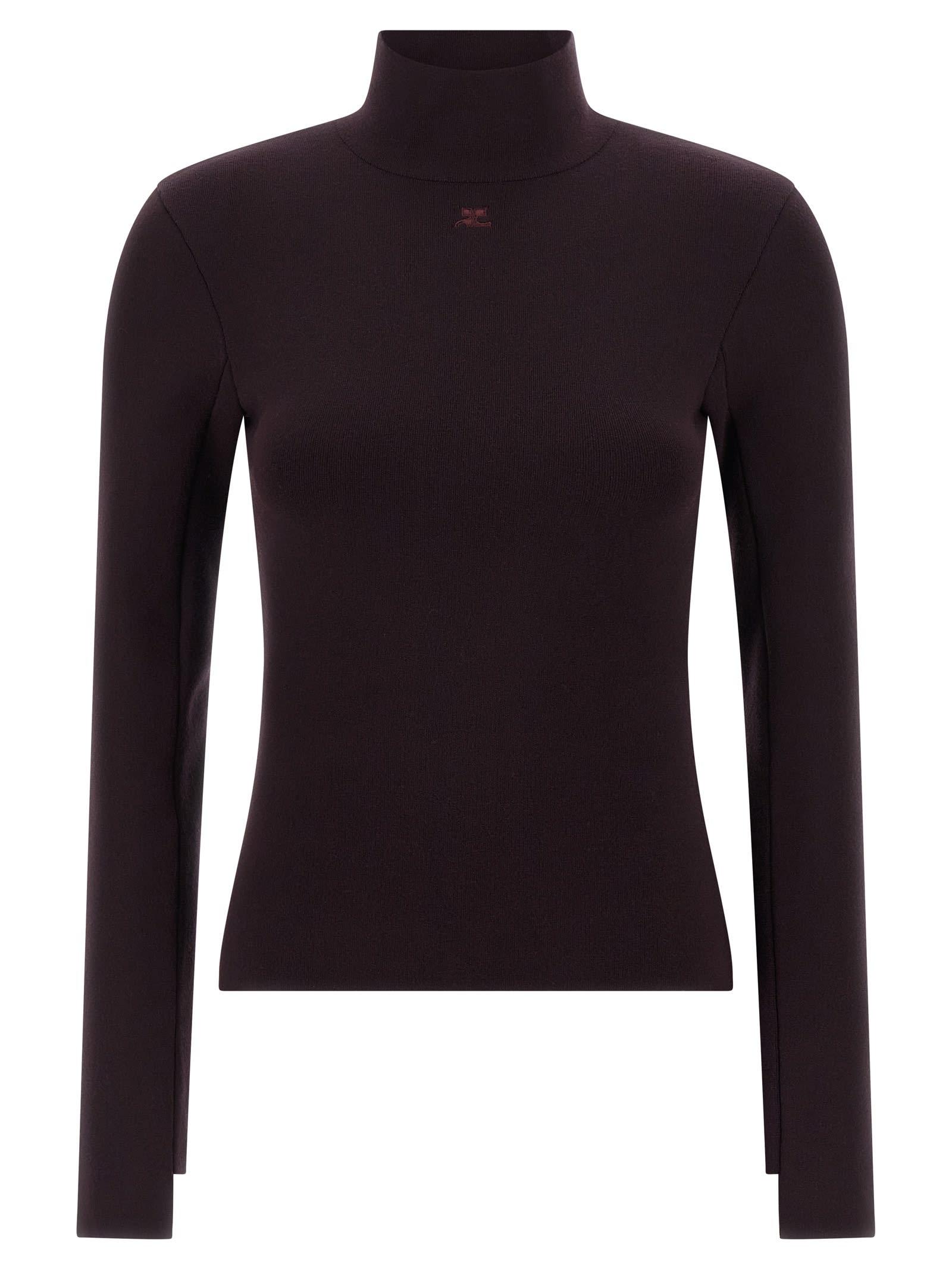 courrèges interlock viscose sweater