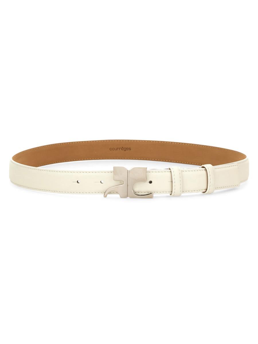 courrèges leather ac belt