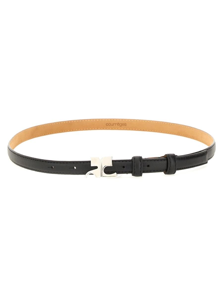 courrèges leather ac belt