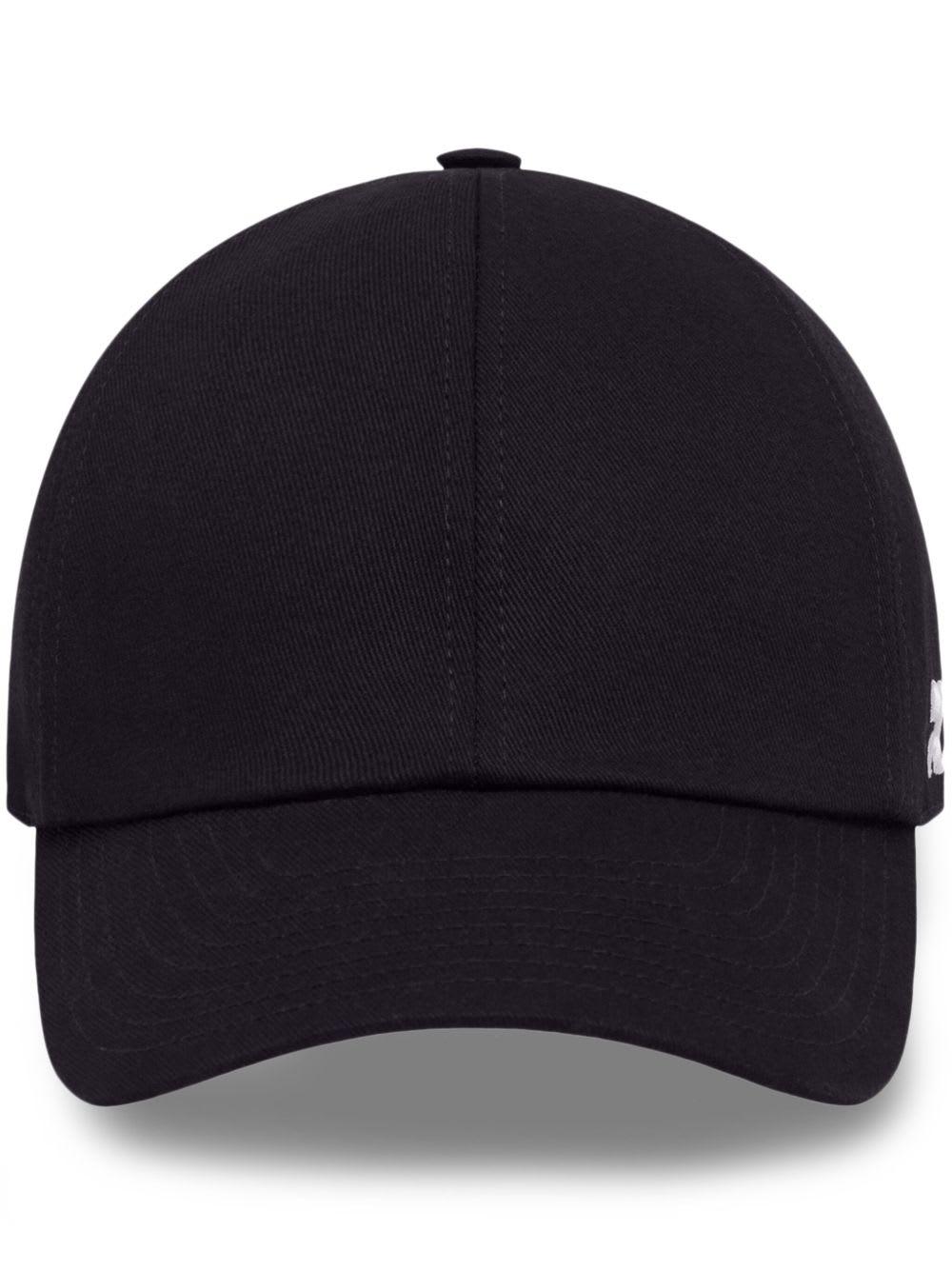 courrèges logo cotton baseball cap