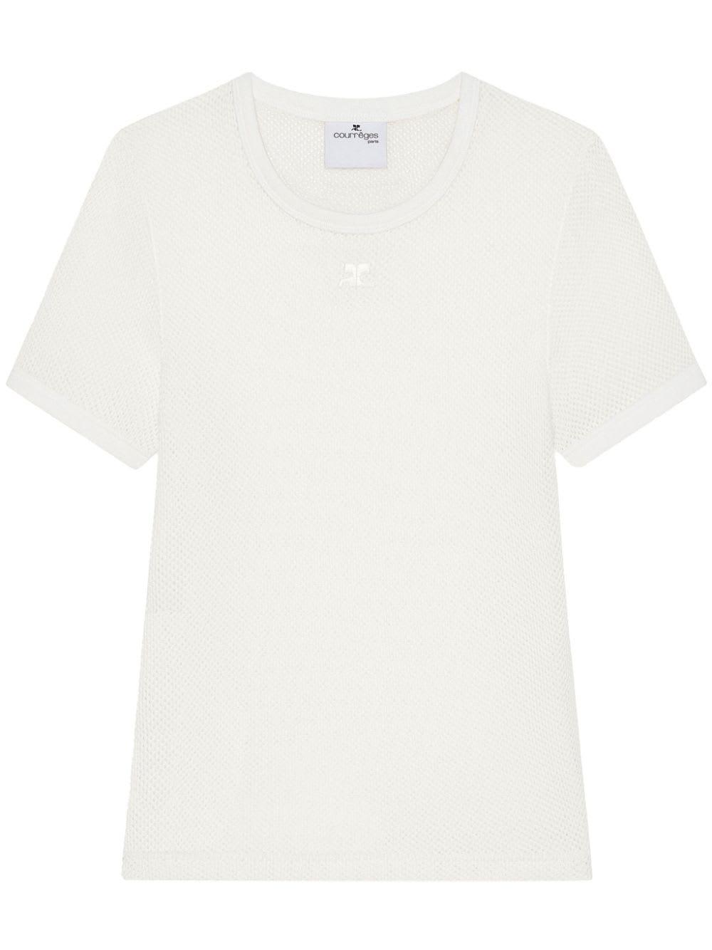 courrèges logo cotton t-shirt