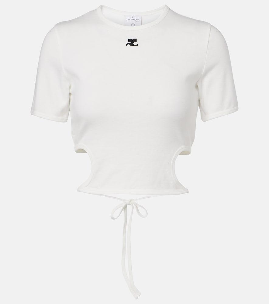 courrèges logo cutout tie