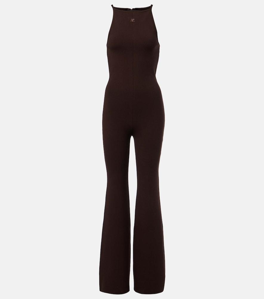 courrèges logo jumpsuit