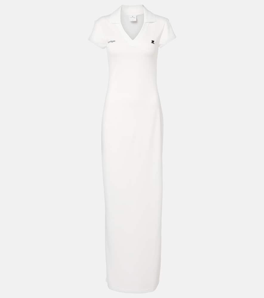courrèges logo polo dress