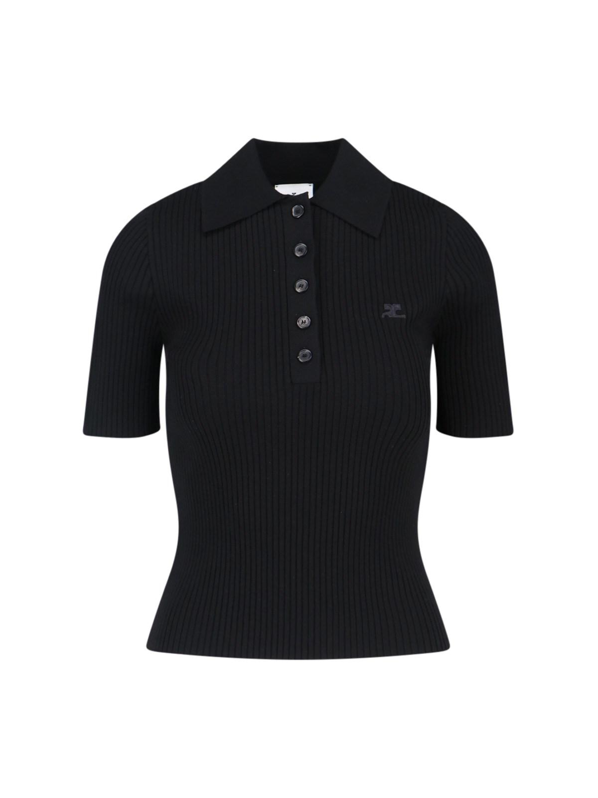 courrèges logo polo shirt