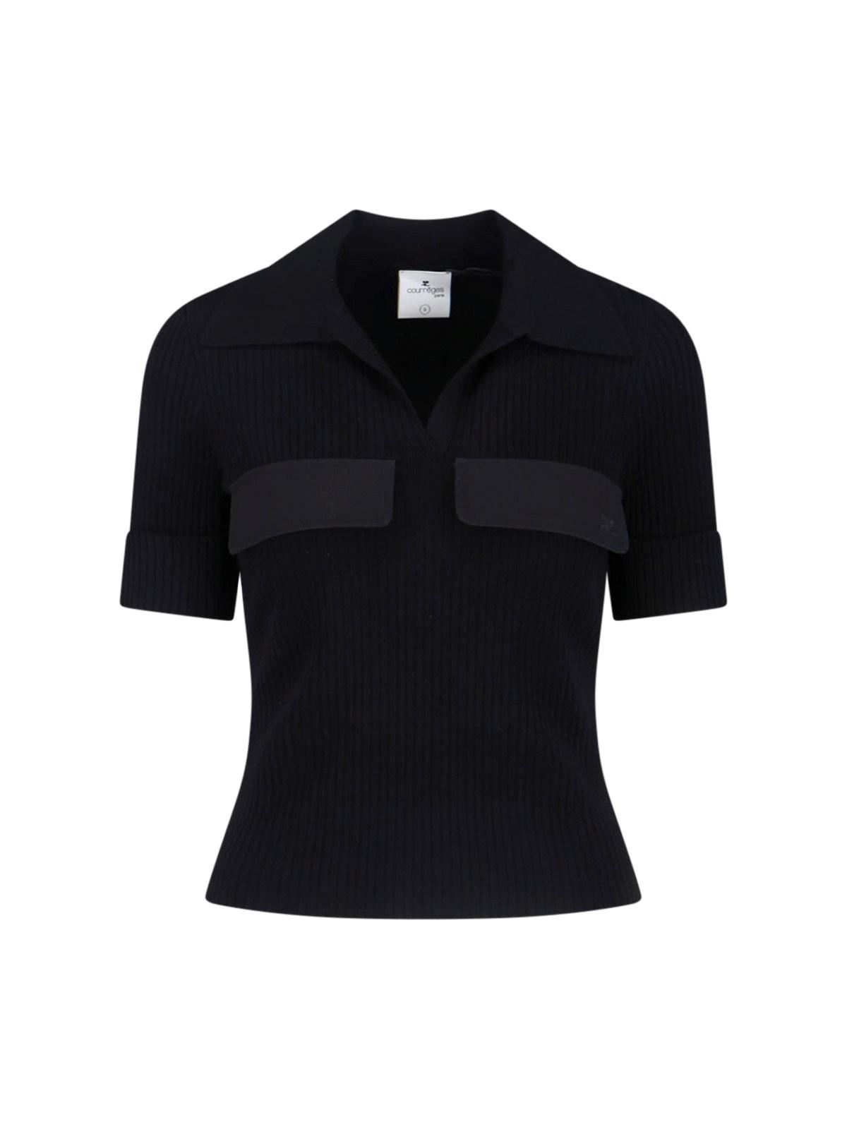 courrèges logo polo shirt