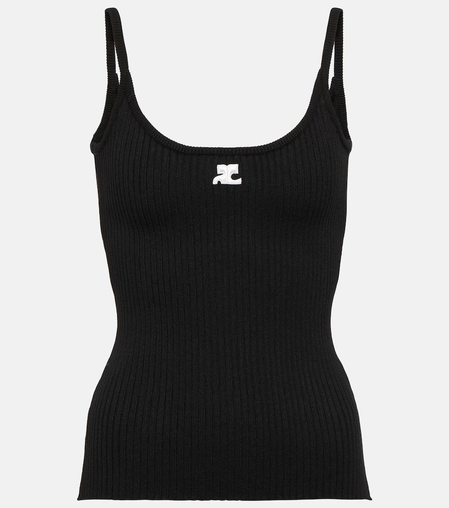 courrèges logo ribbed
