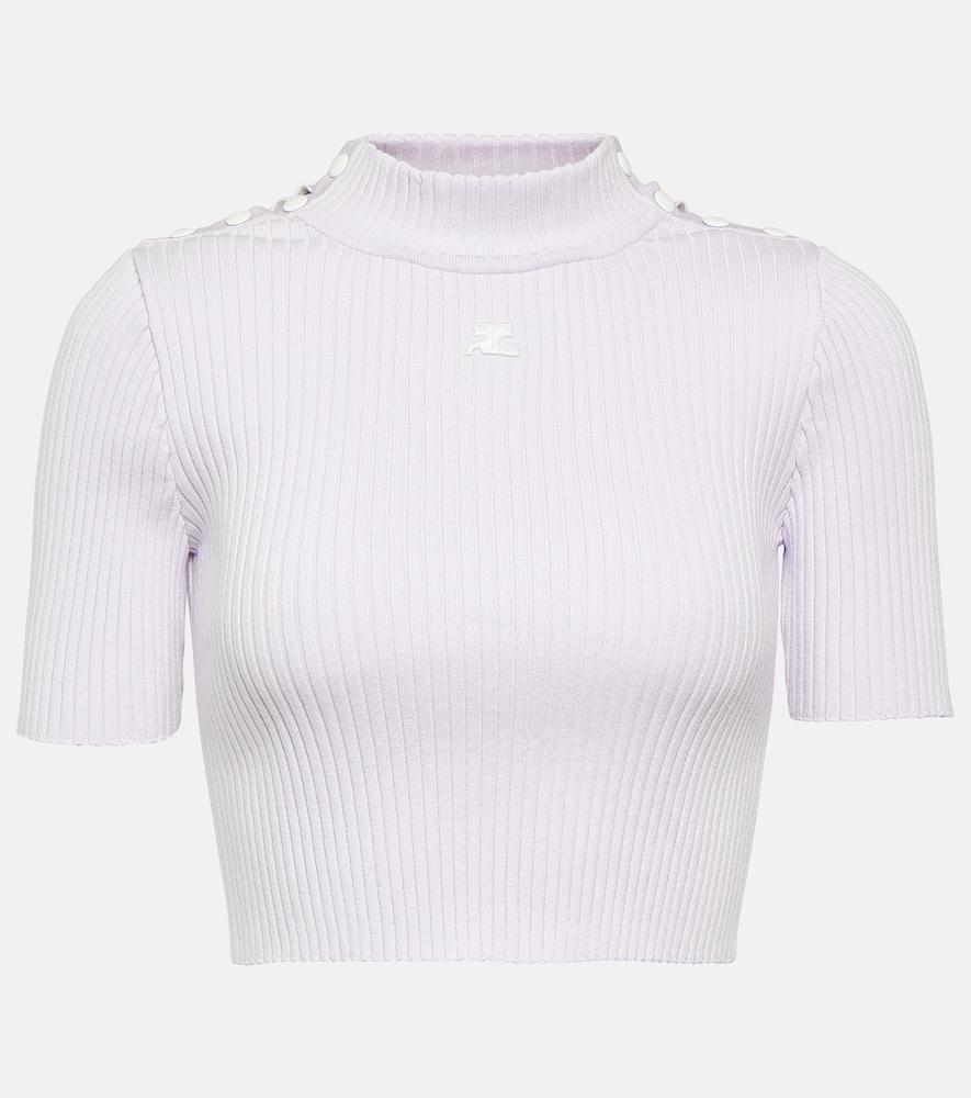 courrèges logo ribbed