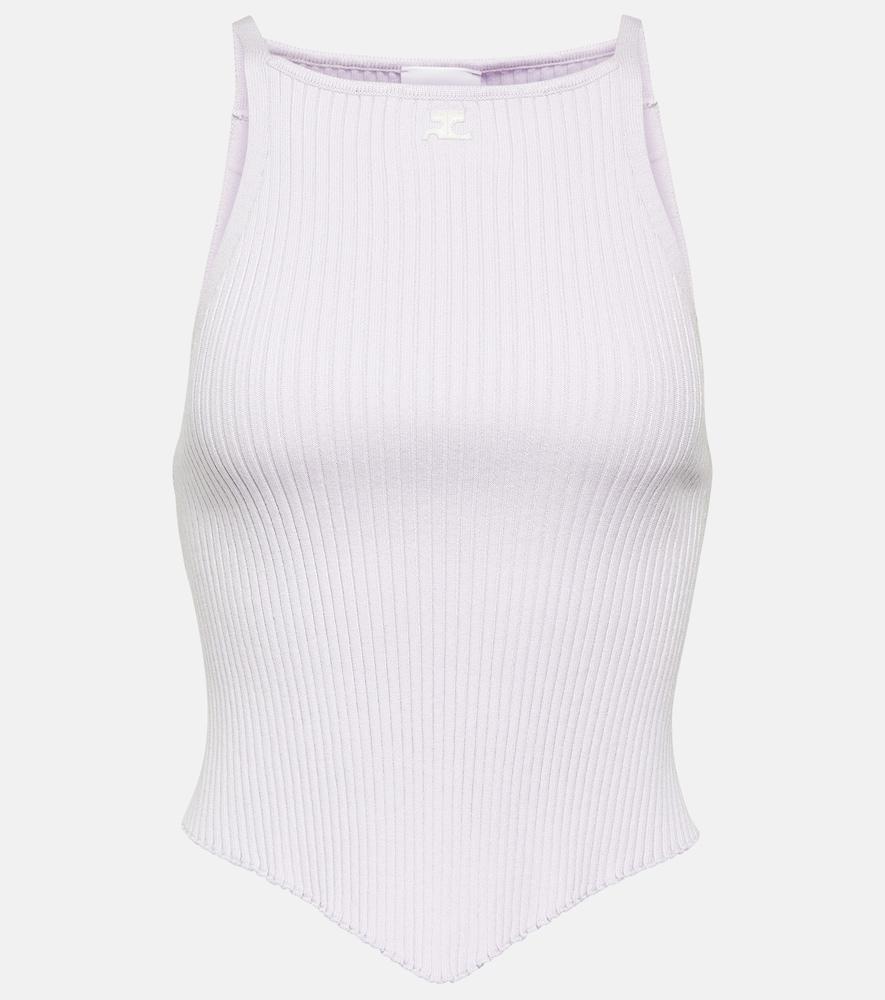 courrèges logo ribbed
