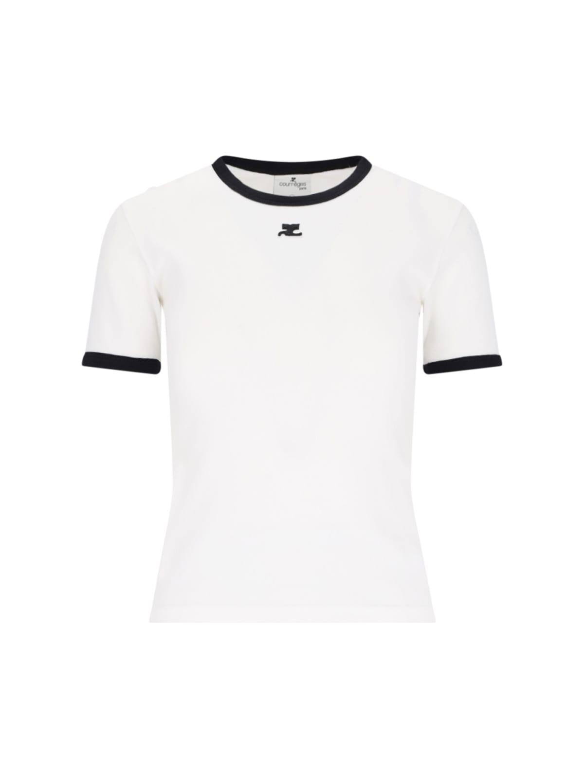 courrèges logo t-shirt