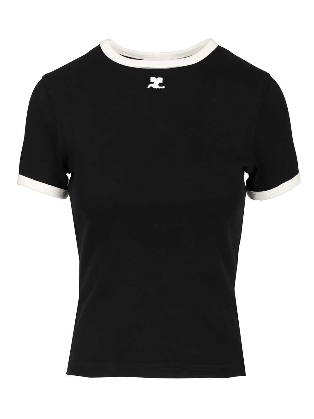courrèges logo t-shirt