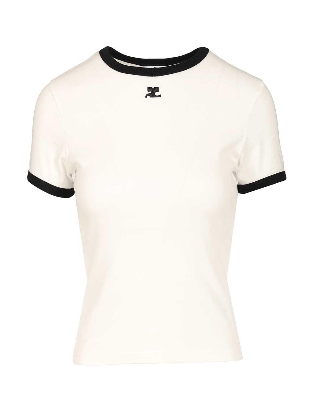 courrèges logo t-shirt