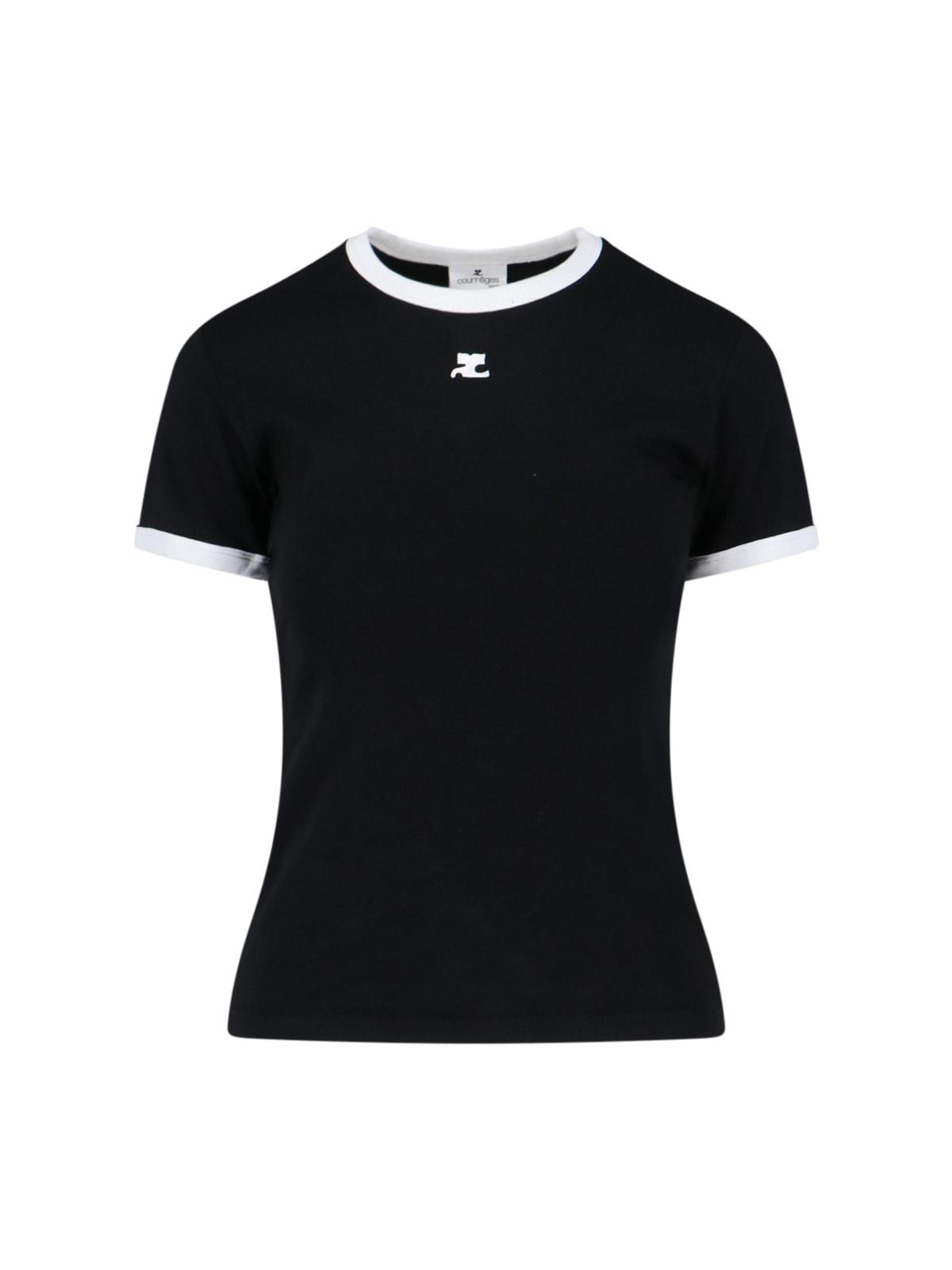 courrèges logo t-shirt