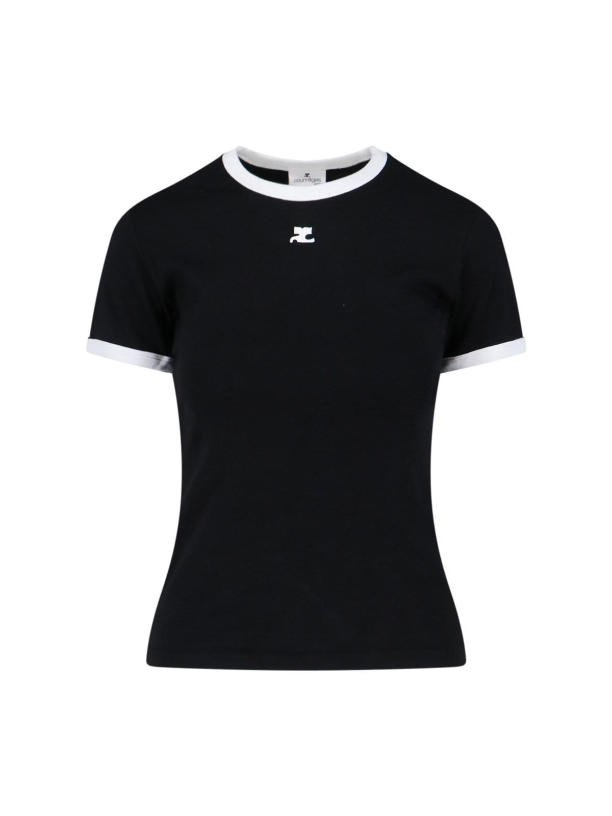 courrèges logo t-shirt