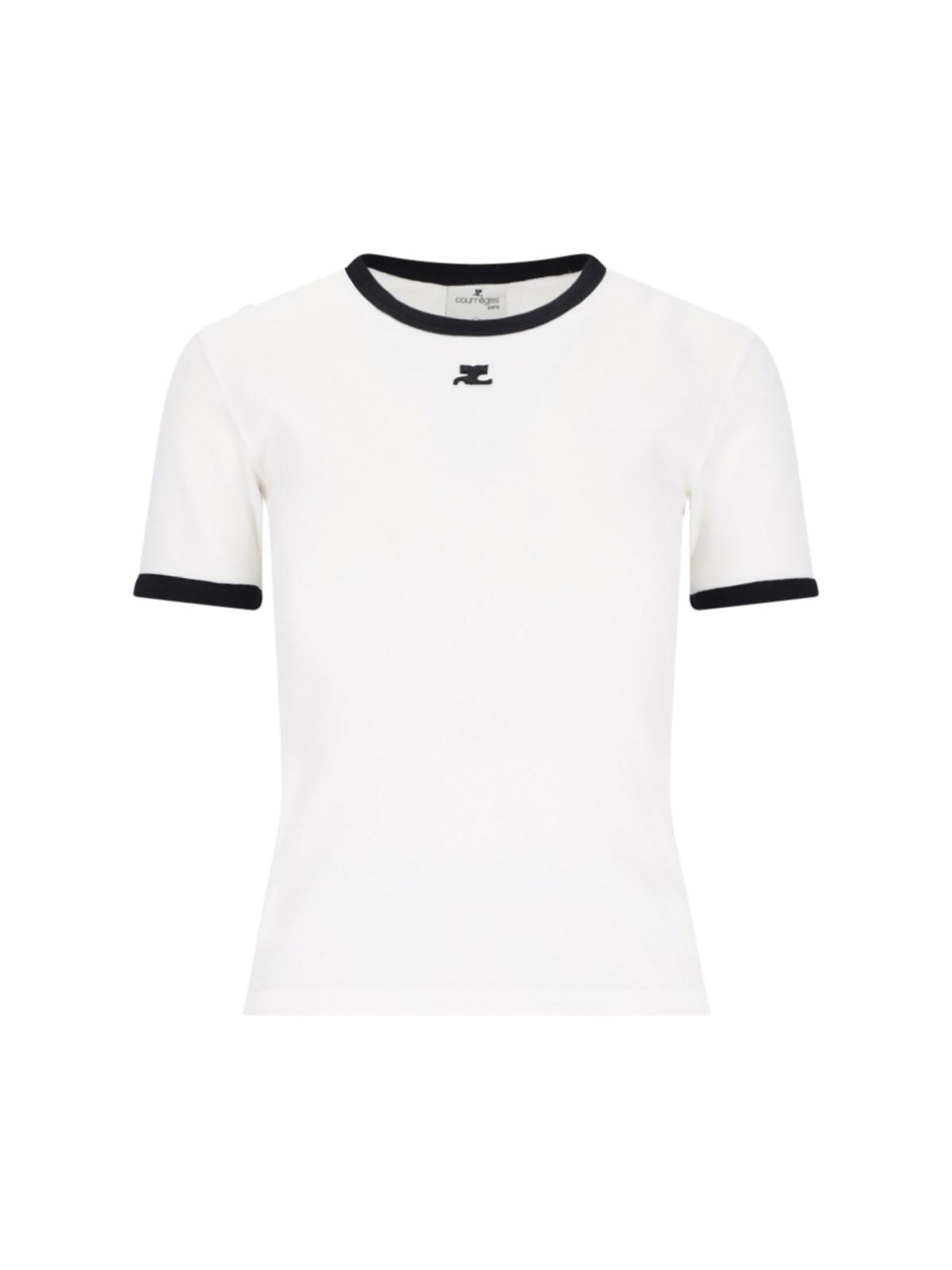 courrèges logo t-shirt