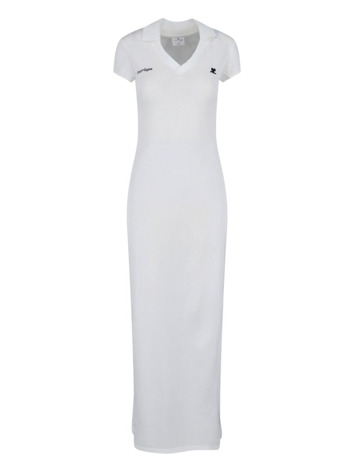 courrèges maxi polo dress