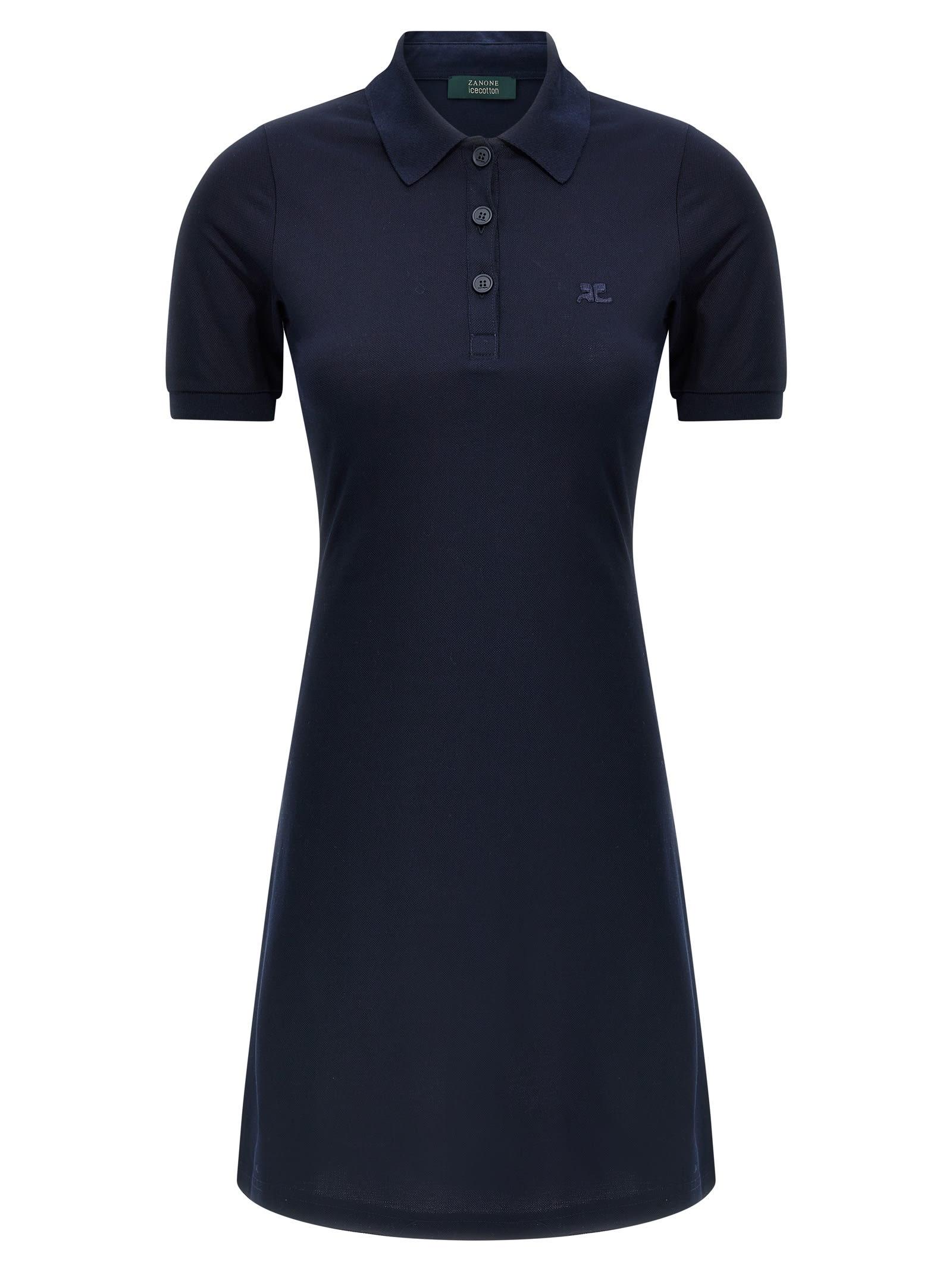 courrèges piqué polo dress