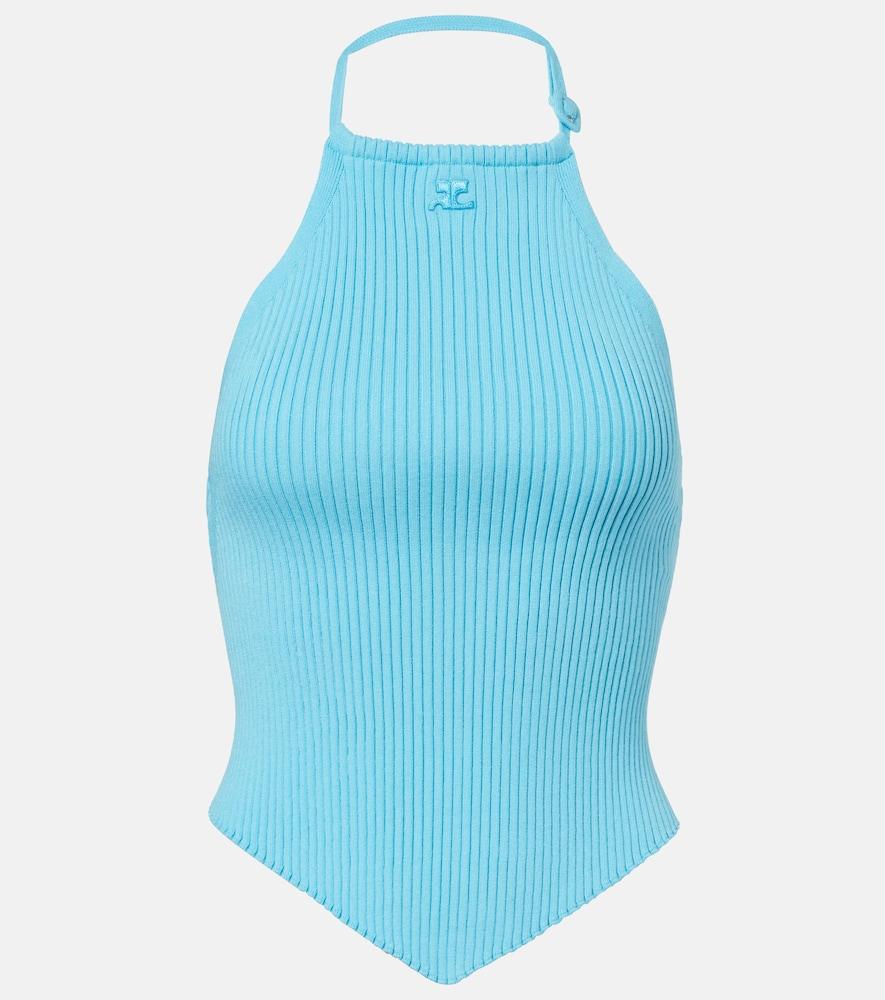 courrèges pointy ribbed