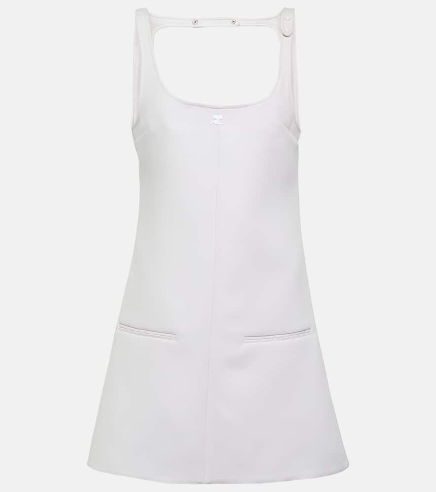courrèges reedition logo cutout minidress