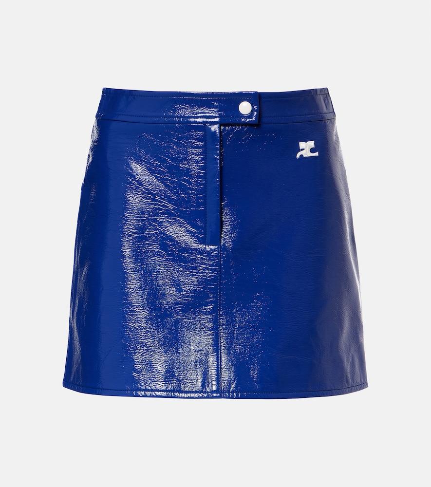 courrèges reedition vinyl miniskirt