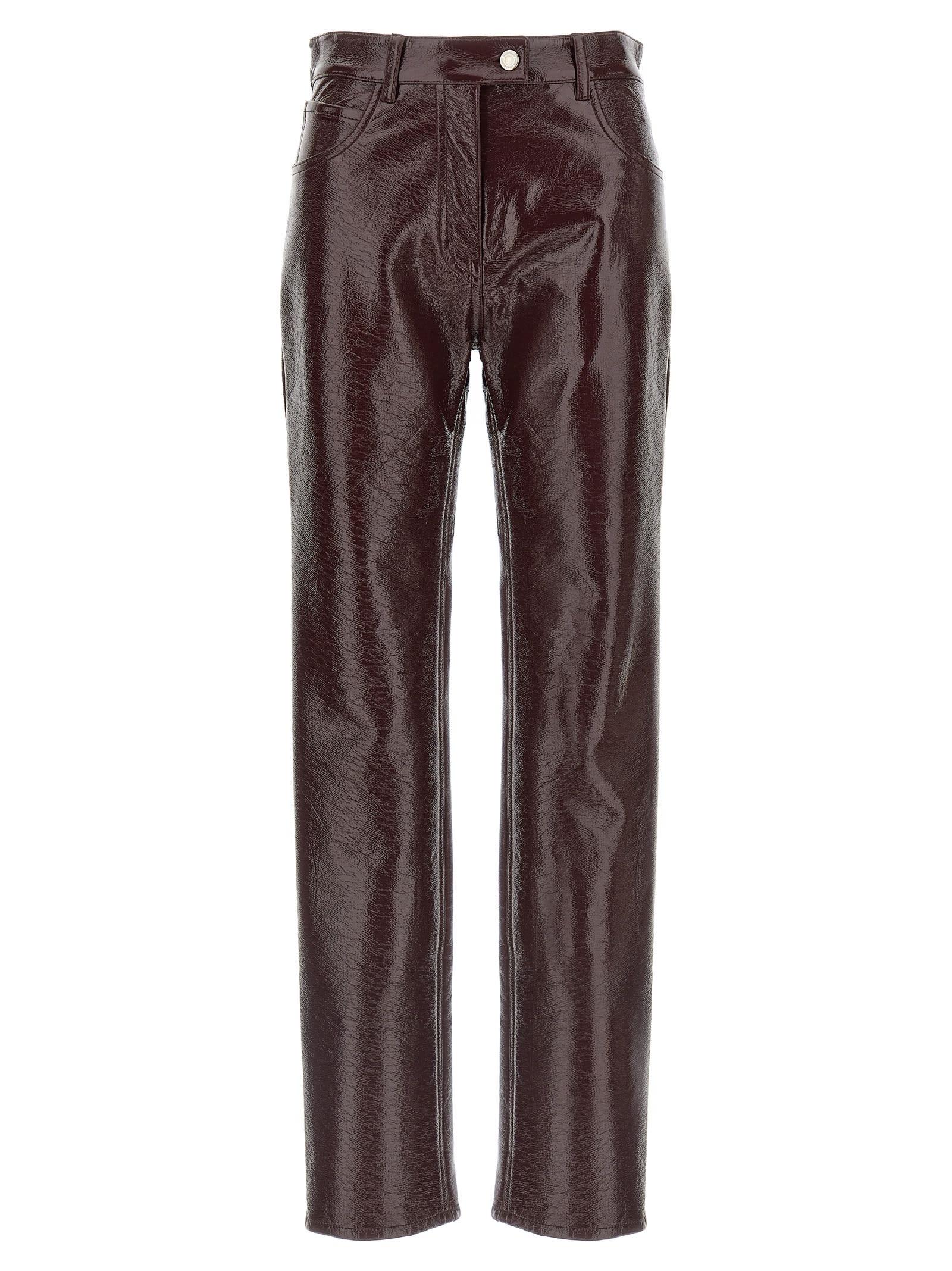 courrèges reedition vinyl pants