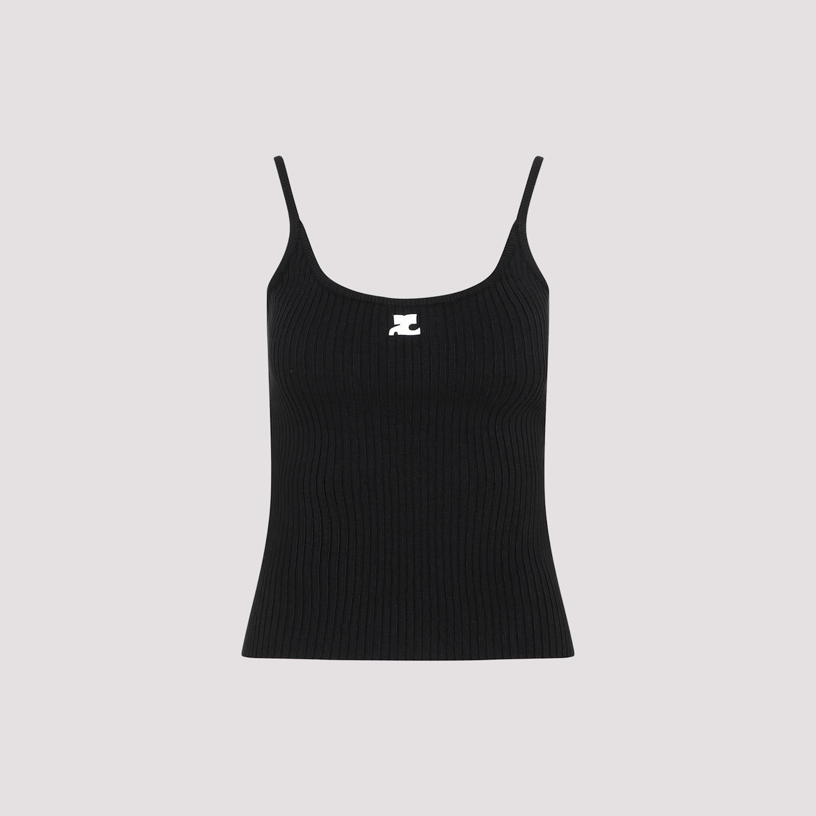 courrèges rib knit tank top