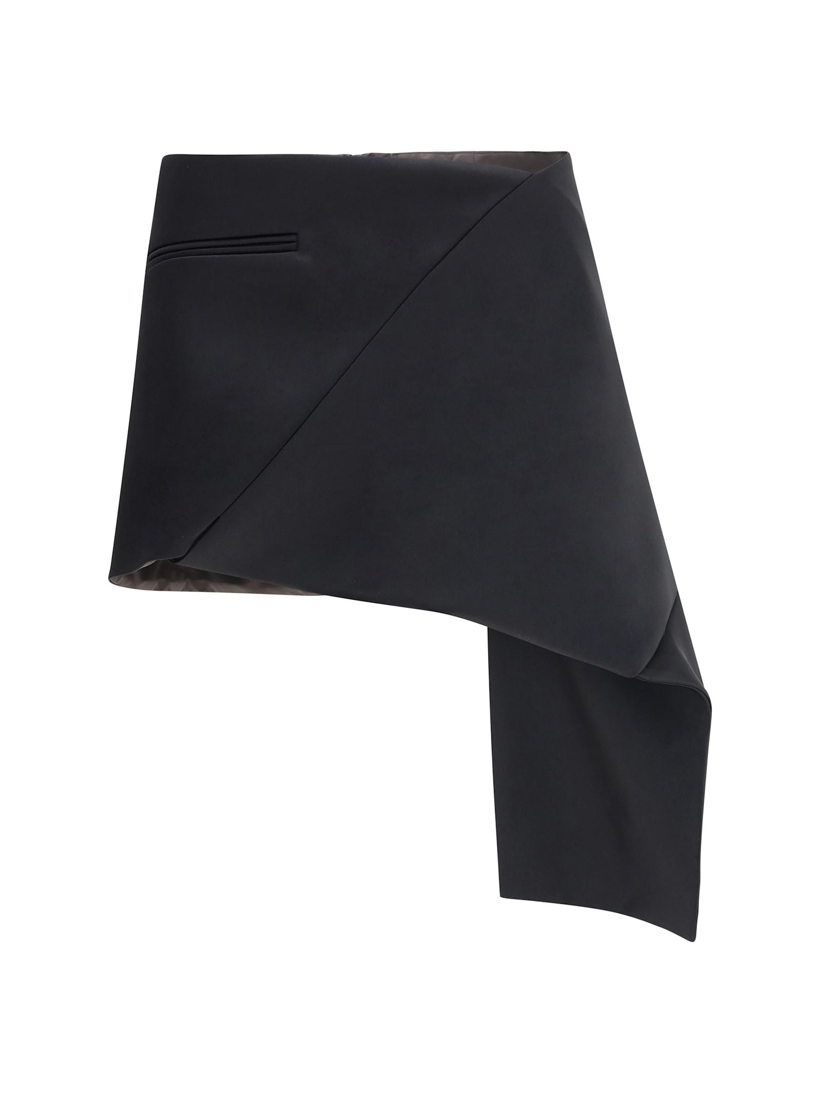courrèges satin mini-skirt