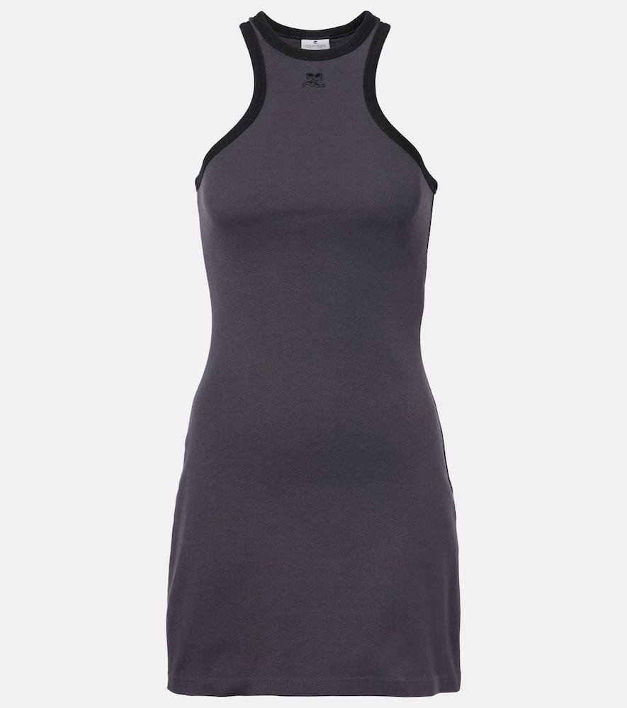 courrèges scuba cotton jersey minidress