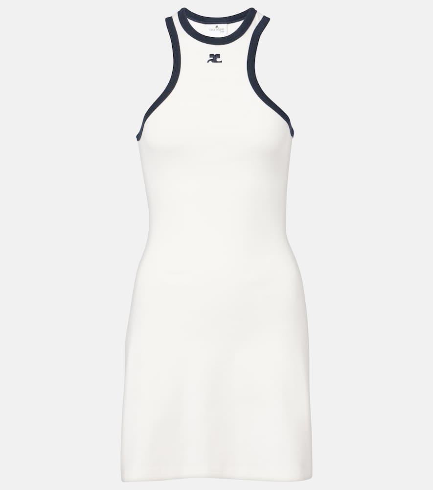 courrèges scuba cotton jersey minidress