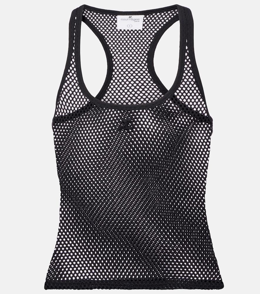 courrèges scuba cotton mesh tank top