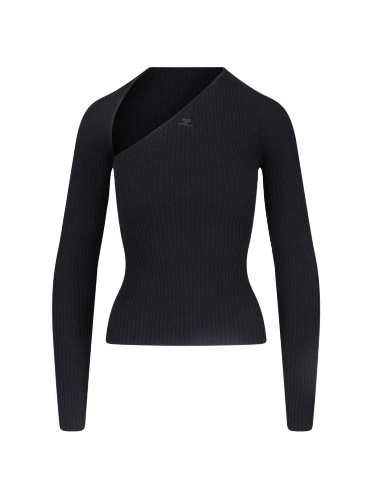 courrèges slash logo top