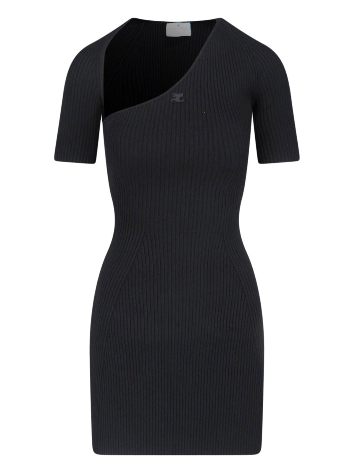 courrèges slash mini dress