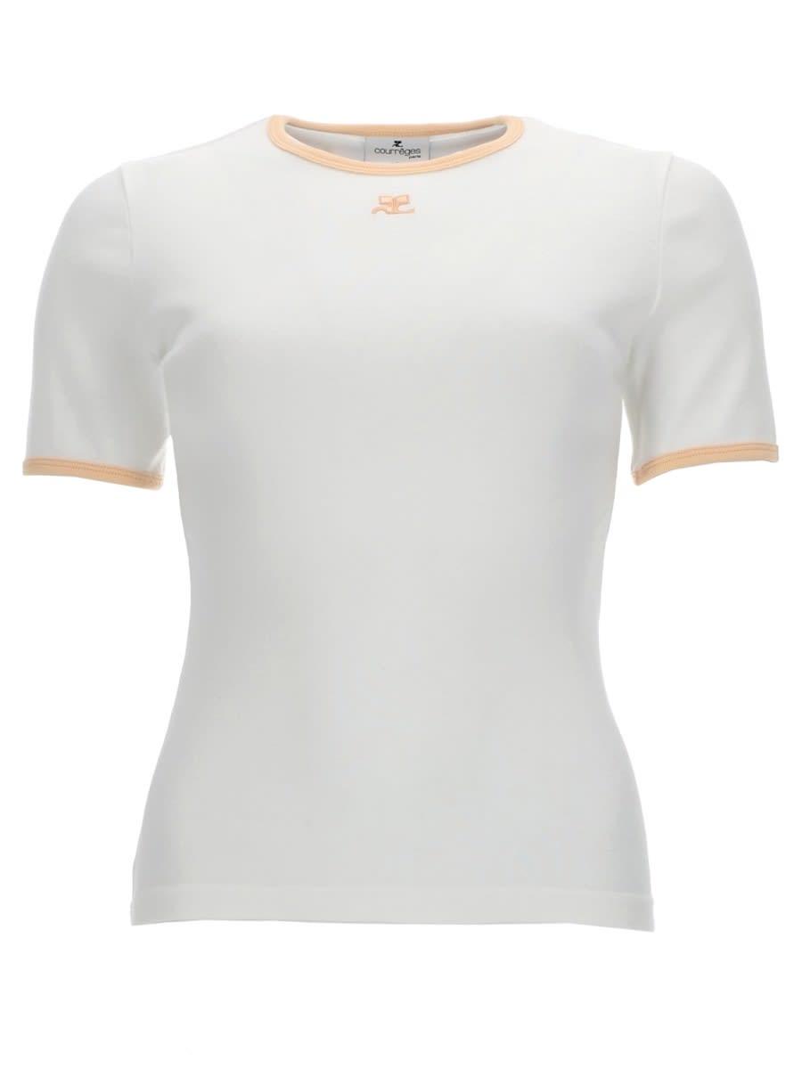 courrèges t-shirt con logo