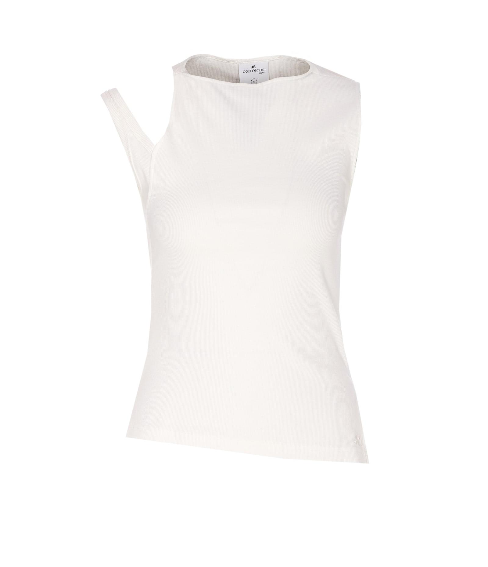 courrèges transverse 90s tank top