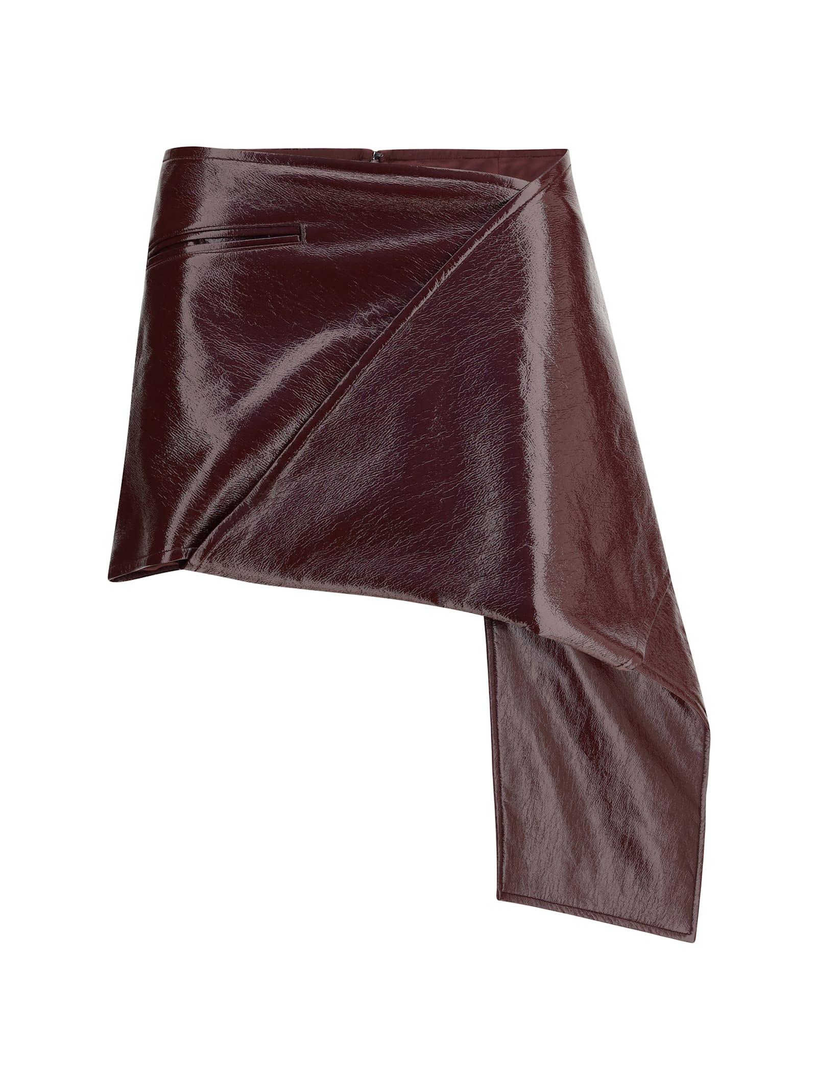 courrèges vinyl mini-skirt