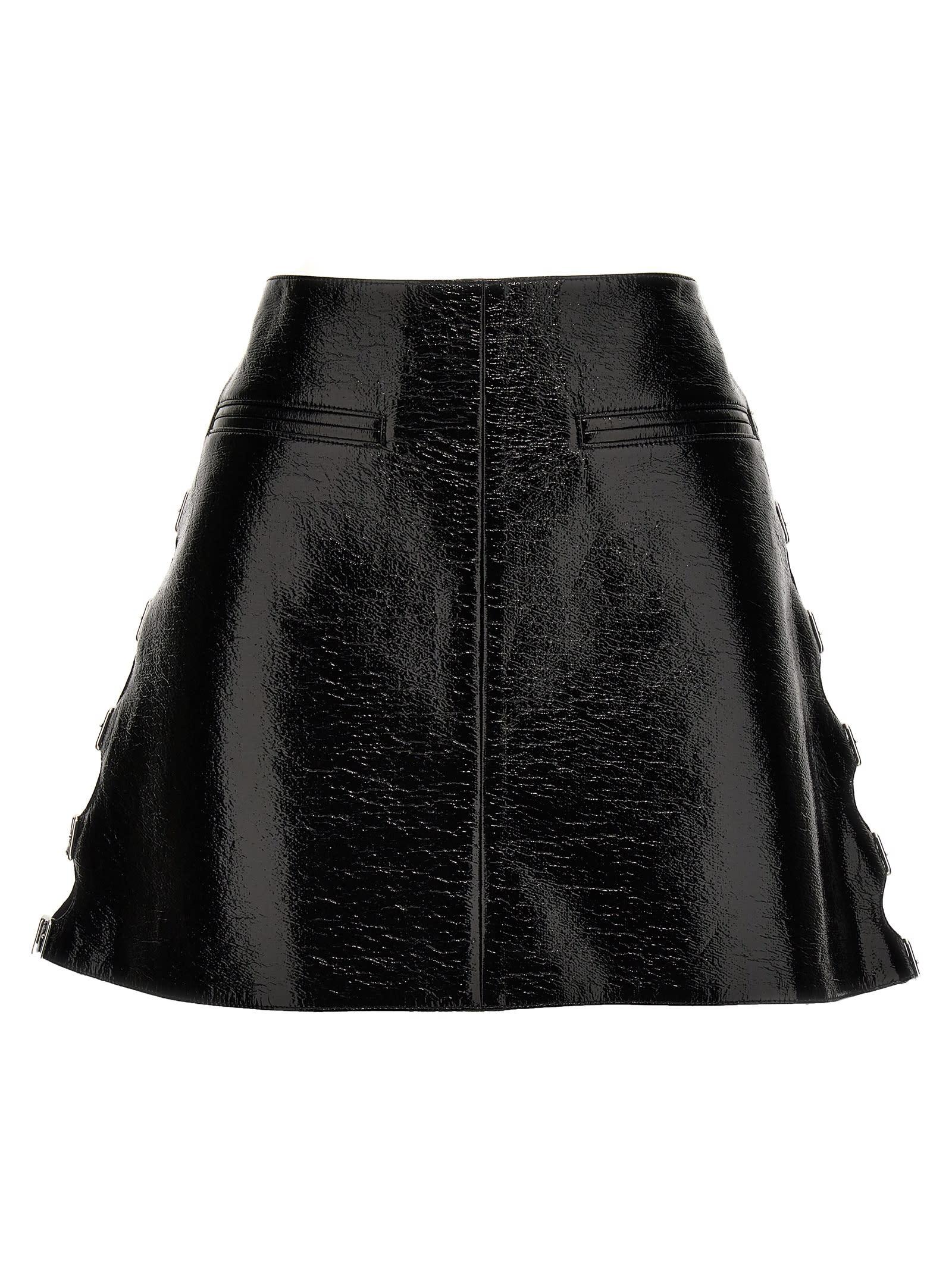 courrèges vinyl miniskirt