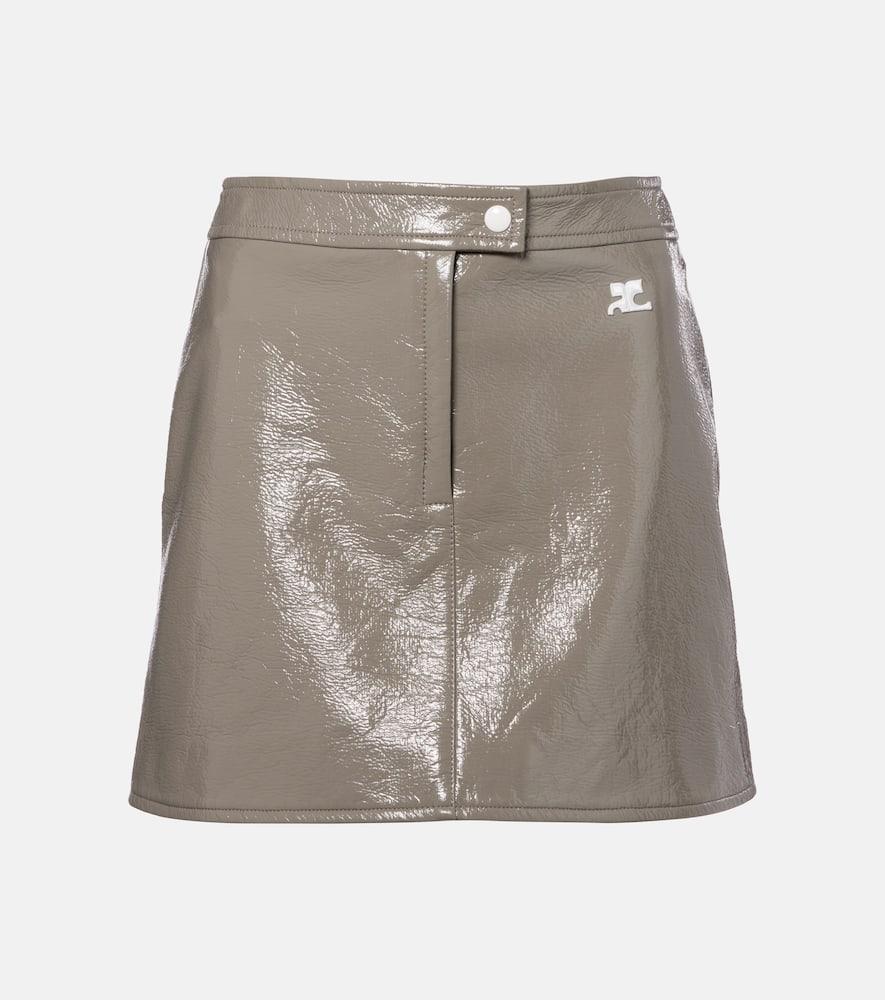 courrèges vinyl miniskirt